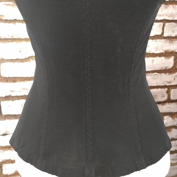 Forever Firm Black CORSET Bustier Steam Punk Goth - Picture 15 of 16